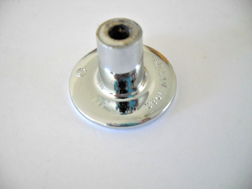 Vintage Nos 1″ Chrome Drawer Knob Convex Face Cabinet Handle Sears 60101