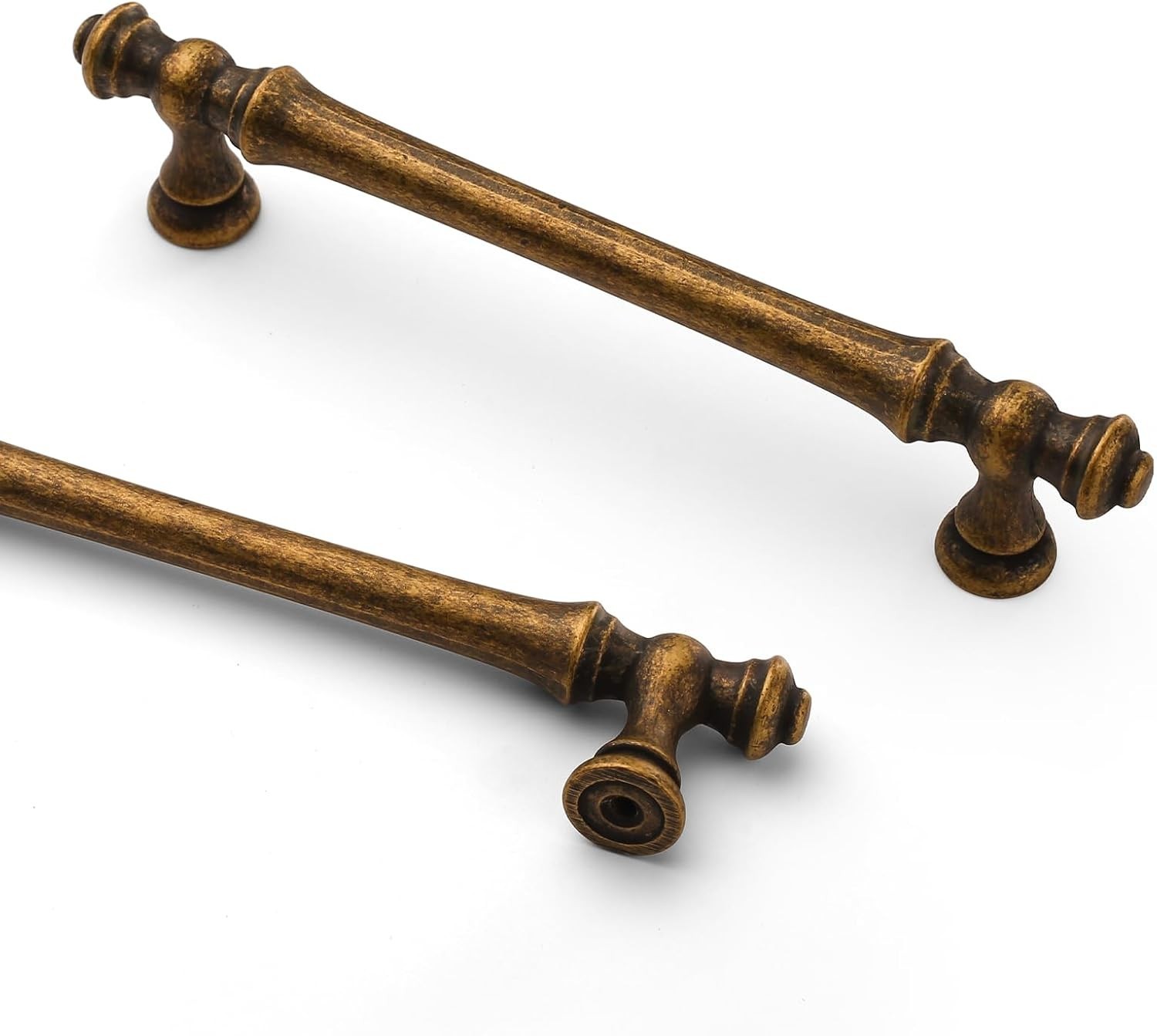 5 Inch Antique Brass Cabinet Pulls, 10 Pack