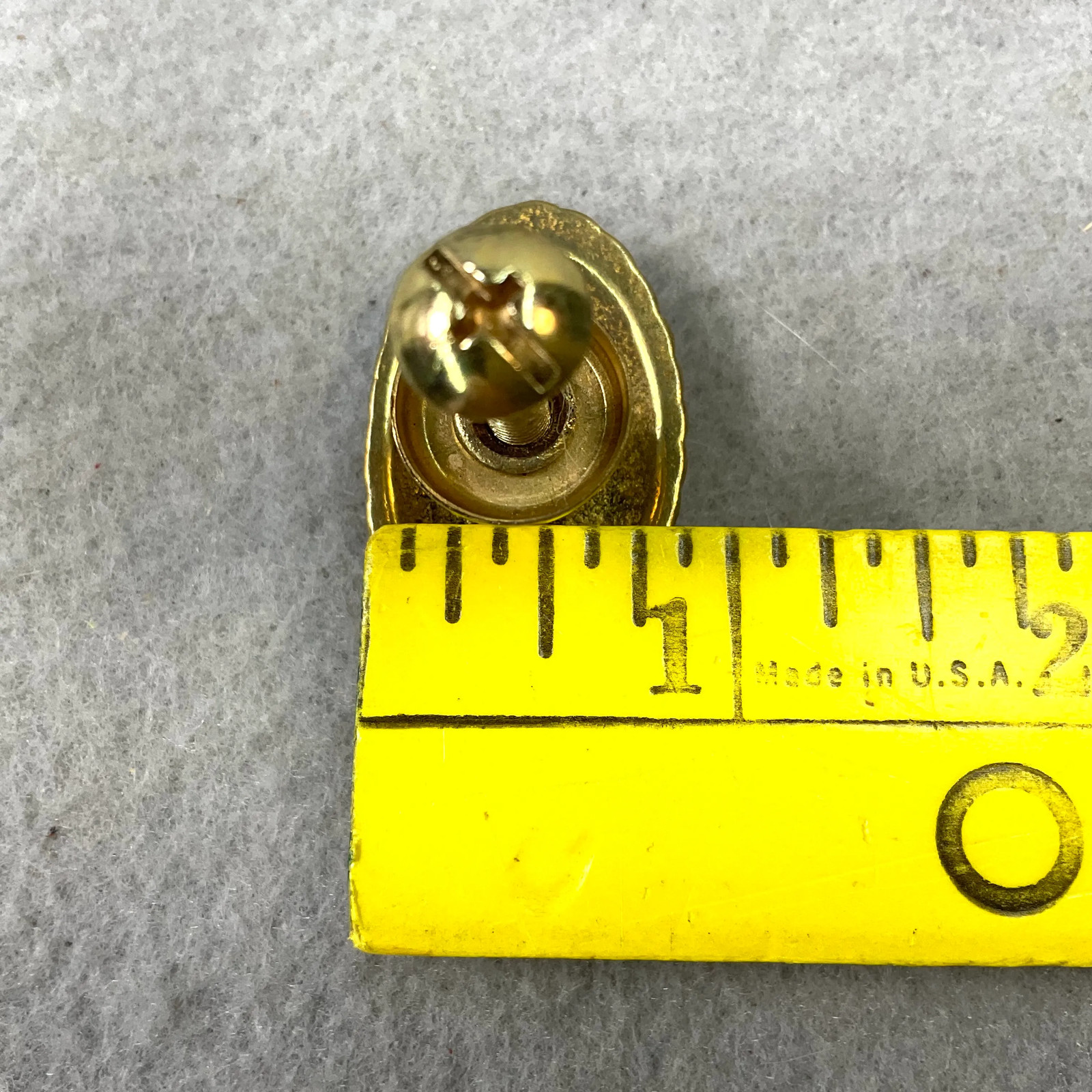 Vintage Brass Ornate Oval Cabinet Knobs Drawer Pulls Floral Set of 3