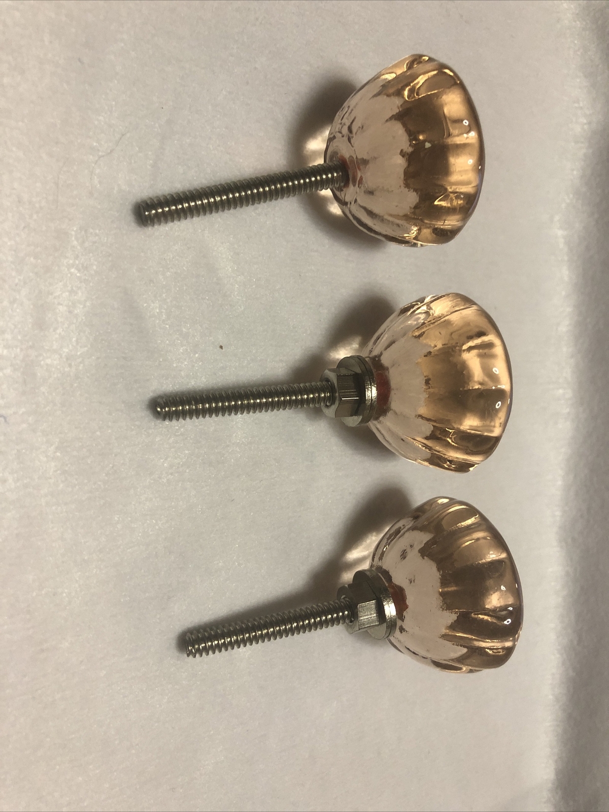 Beautiful Vintage Cabinet Drawer Knobs Pulls 4 Pink 3 Rose and 2 White.