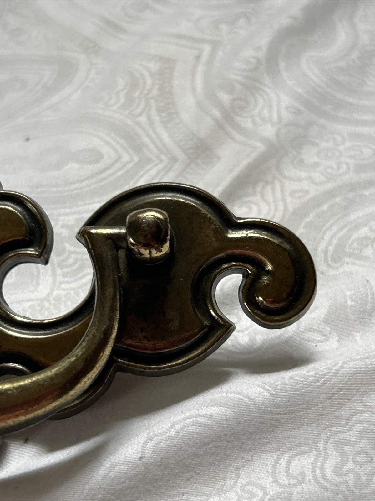 Vtg Brass Draw Pulls By The Keeler Brass Company With Screws KBC1 350 #8212