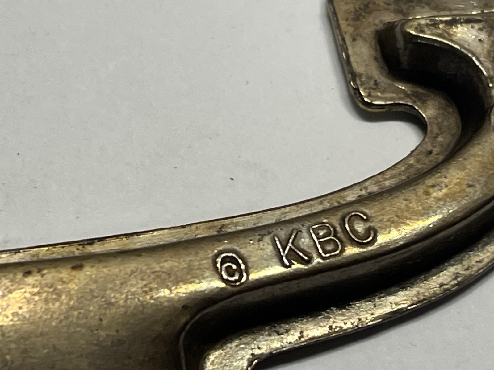 Vintage Lot (10) NOS KBC Brass Plated RECESSED Drop Bail Cup Drawer Pulls