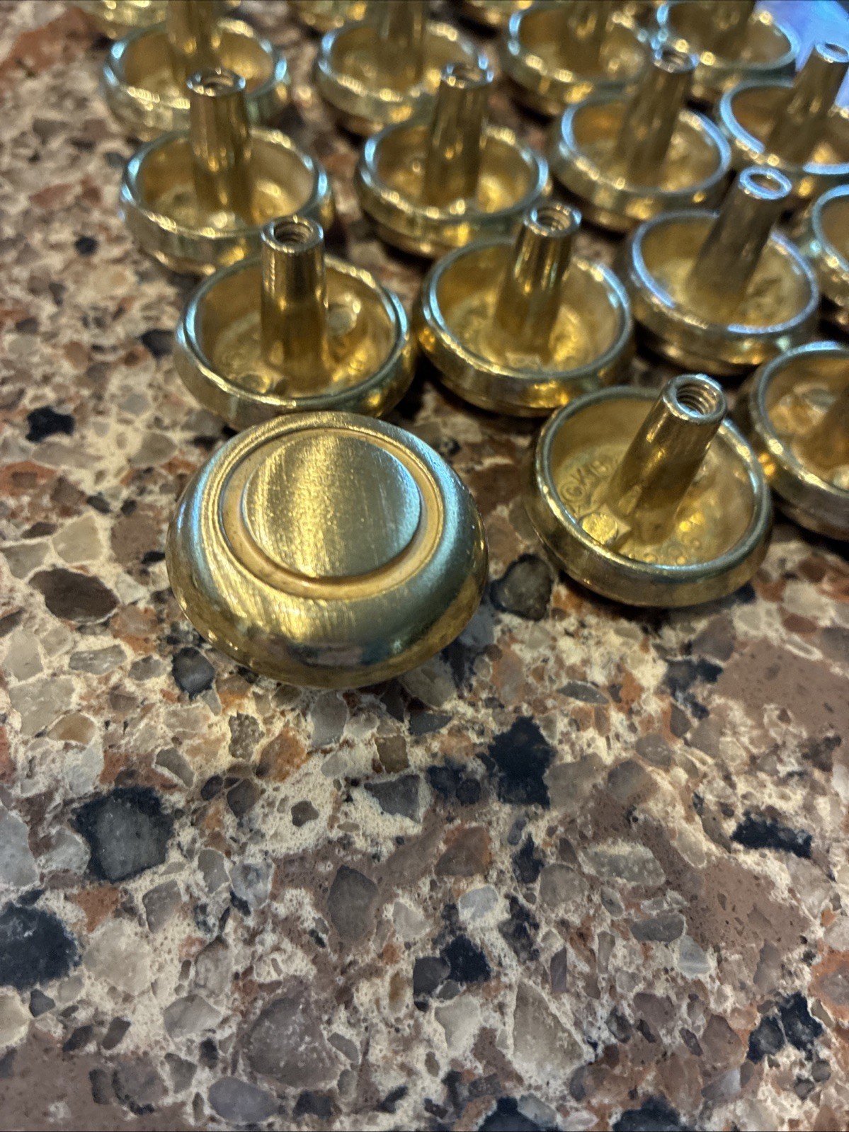 Lot of 20 Keeler Brass Co KBC 43834 Brass Drawer Pulls Handles Knobs Vintage