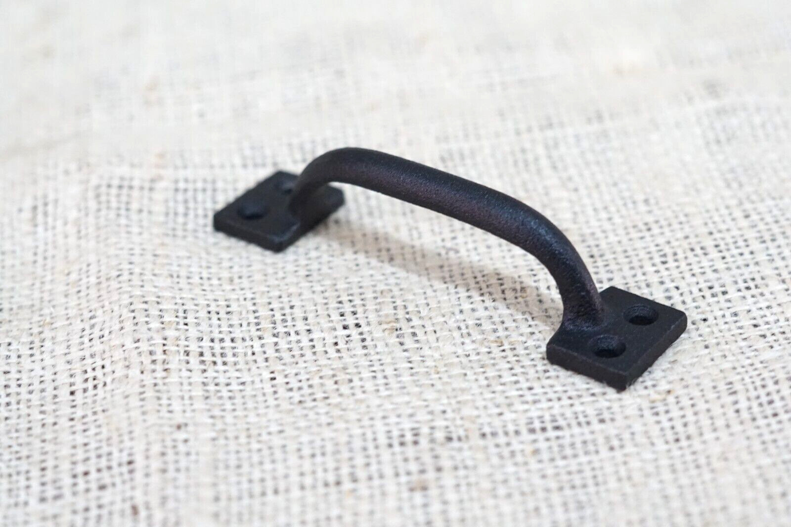 20 CAST IRON HANDLES DRAWER PULLS 4″ MATTE BLACK HOME DECOR KITCHEN WINDOW PULL