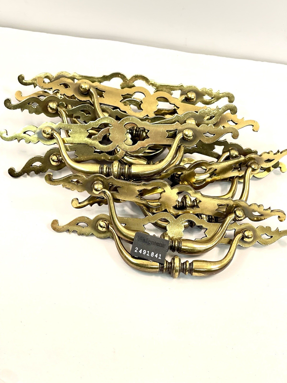 KBC Keeler Brass Co Vintage LONG Drawer Pull Bail Handle 4.5″ OCB lot#1841