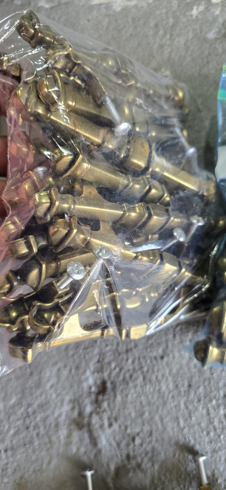 LOT Of Drawer Cabinet Door Pulls Hardware Brass 5.5 #in centers lot Buyn ThemALL