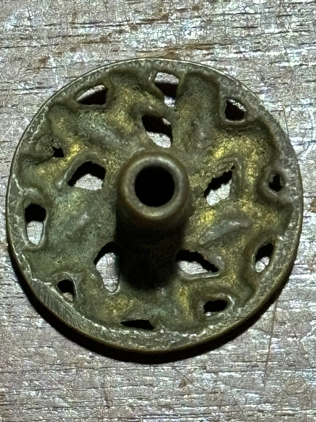 Vintage Antique Ornate Round Cabinet Knob Drawer Pull 1 1/4 inch