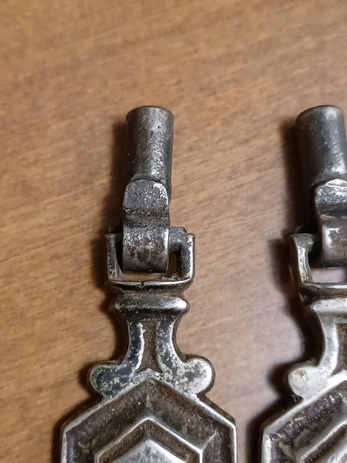 Vintage KBC Drop Drawer Pulls FLAWED (Crack/No Back Plates) Keeler Brass Co F917