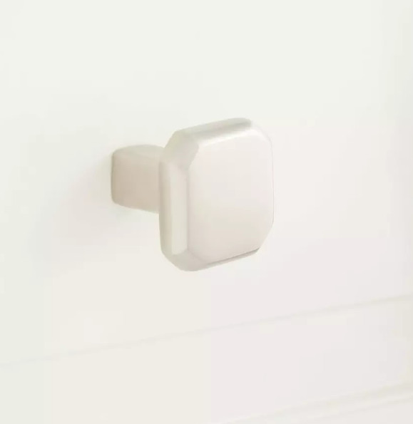 Dowling Solid Brass Cabinet Knob – Brushed Nickel