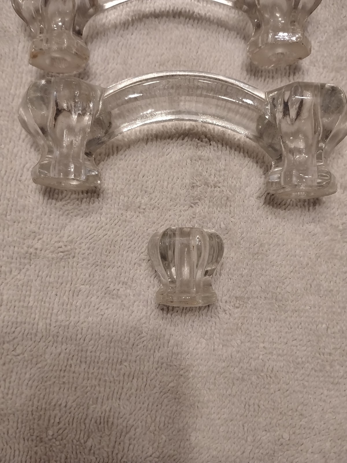 Vintage Art Deco Glass Drawer Pulls And Knobs
