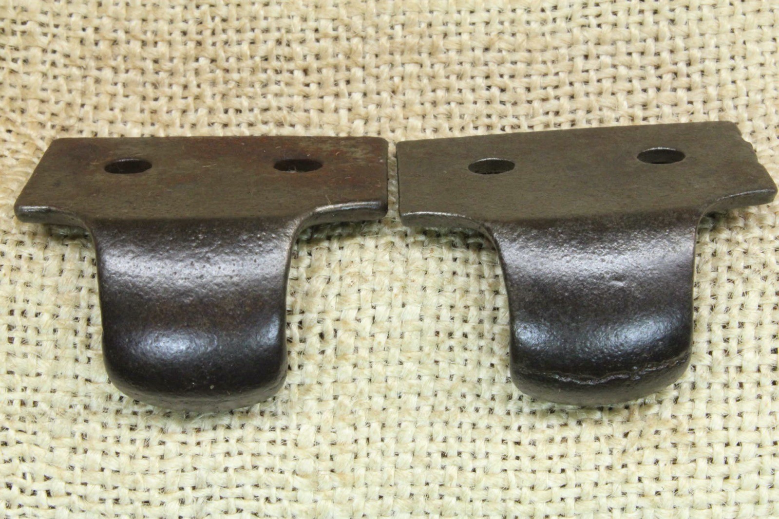 2 Old Window Sash Lifts Pulls Restored Cast Iron Ornate Victorian Ferns Scroll
