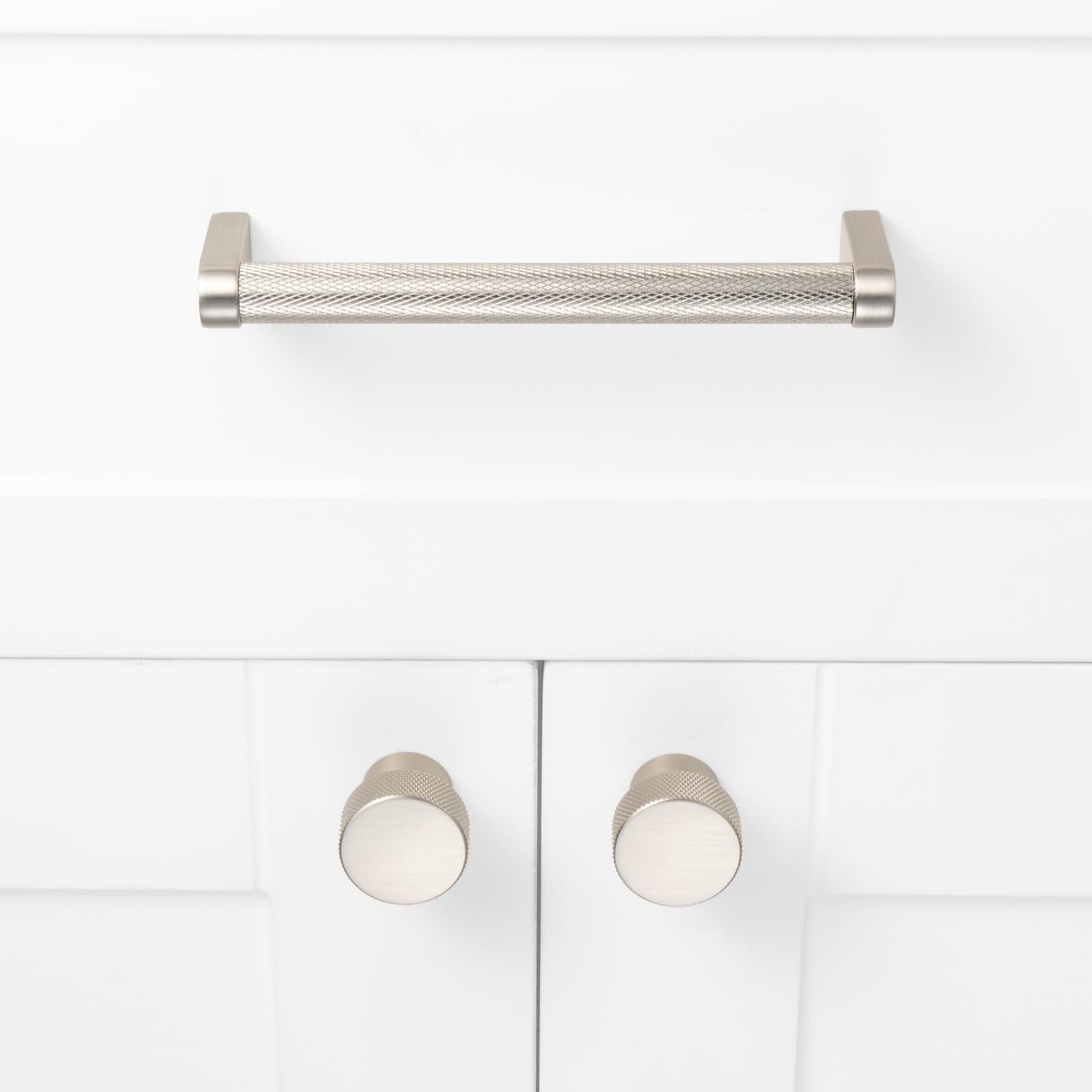 Pack of 30, Brushed Nickel Knurled Round Knobs, Kitchen Cabinet Pull Handle |…