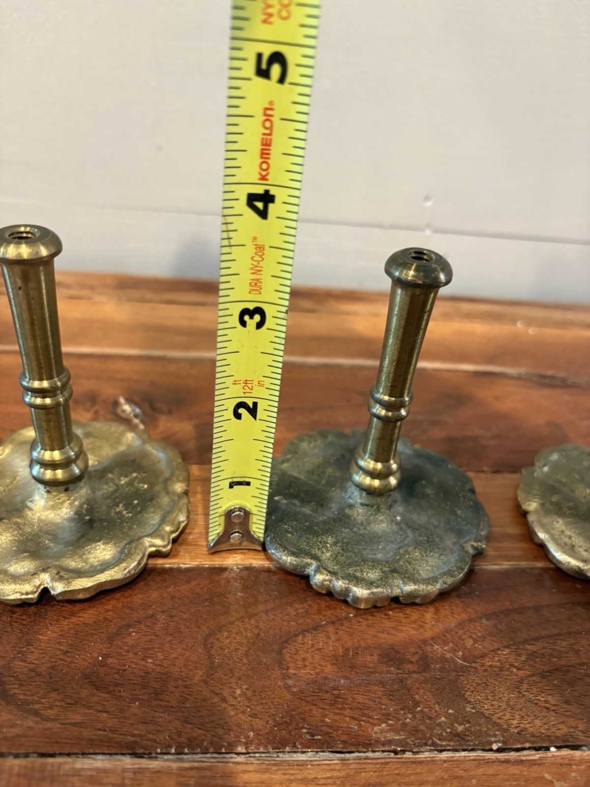 Antique Solid Brass Round Ornate Floral Drawer Cabinet Dresser Knobs/Curtain Tie