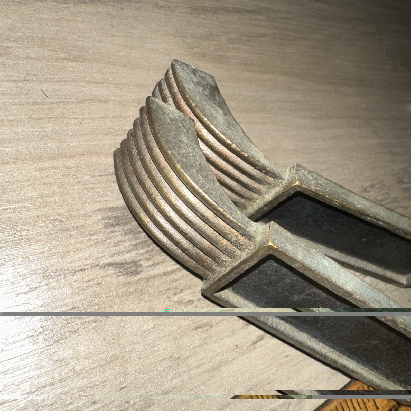 2 Brass Drawer Pulls Mid Century Vintage Pulls