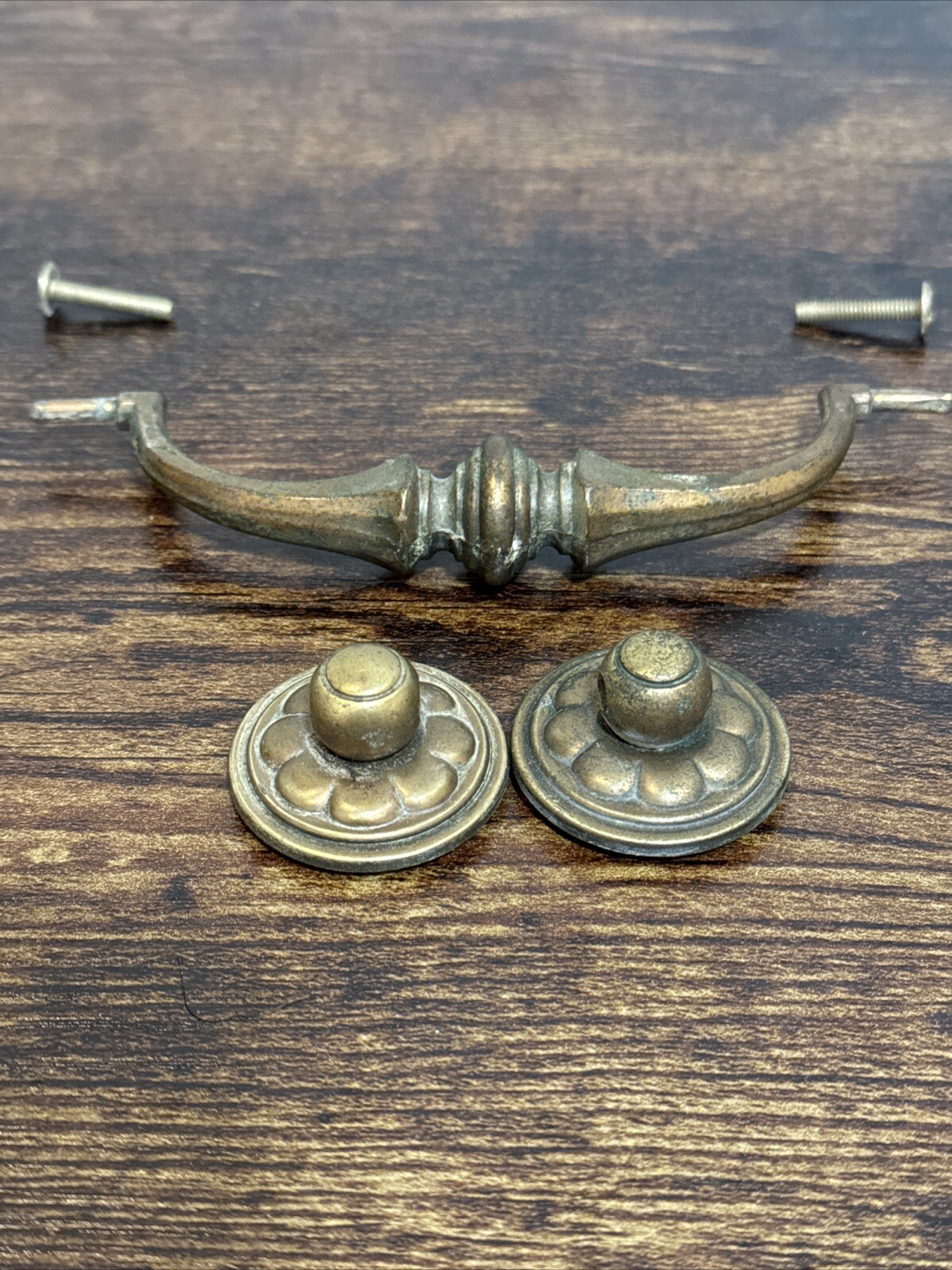 Drexel Esperanto Drawer Pull Tall Dresser Brass Vintage Drop Bail MCM Handle