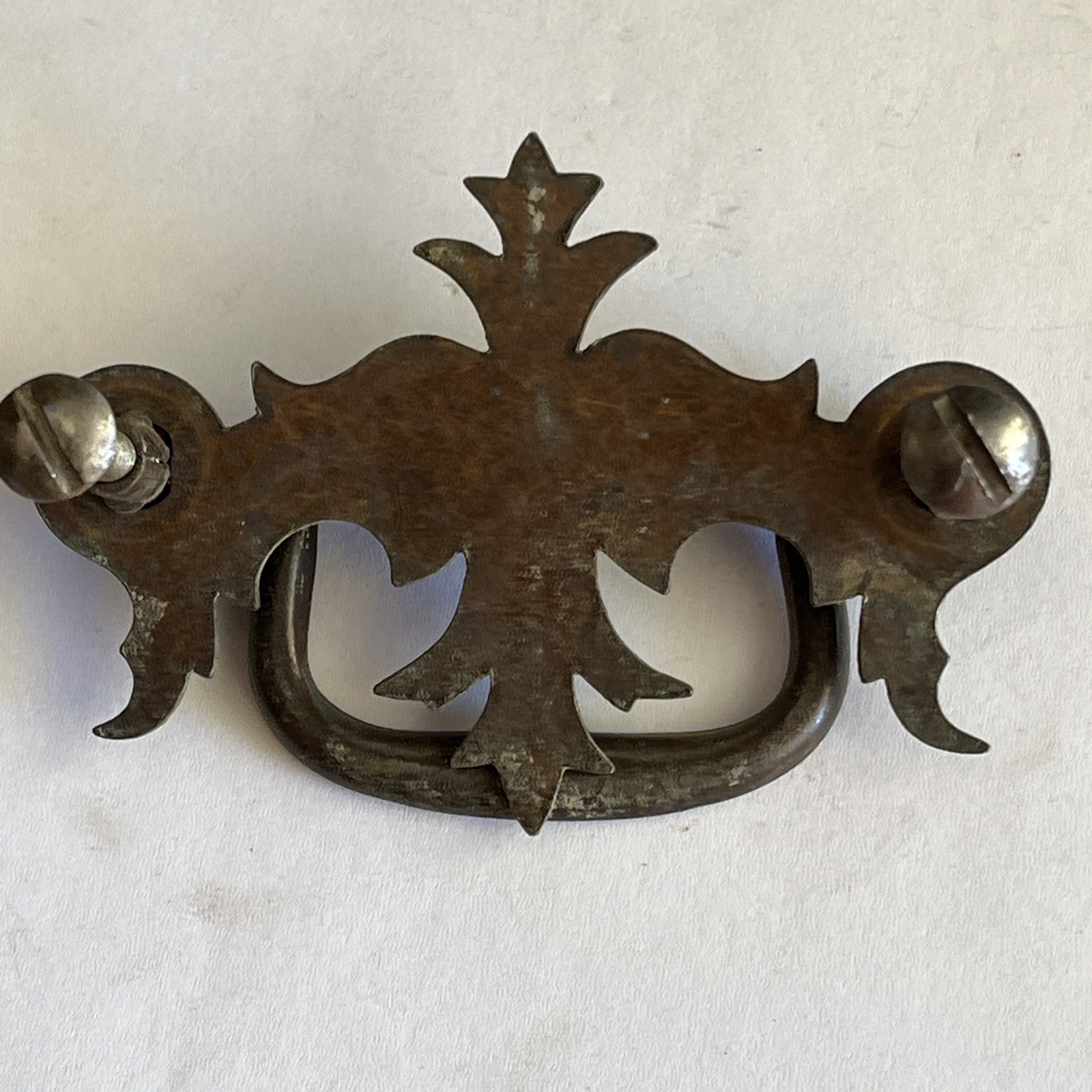 7-Vintage Batwing Chippendale Bat Wing Metal Drop Bail Pull Handles Free Ship US