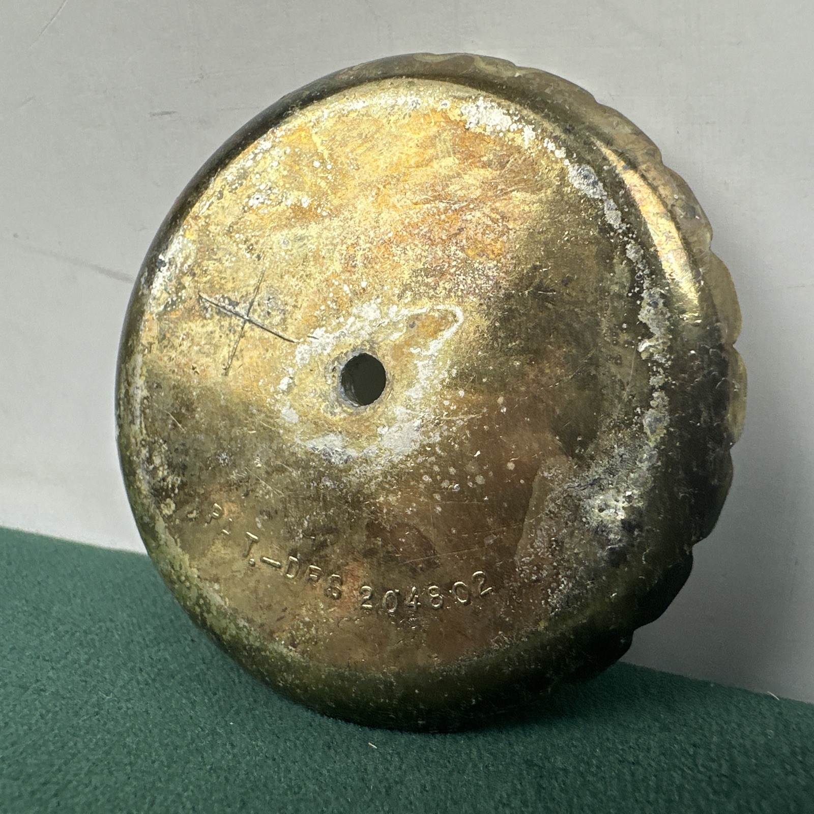 Vintage Brass Rosette Backplate 2.5” Drawer Pull Knob Back Plate