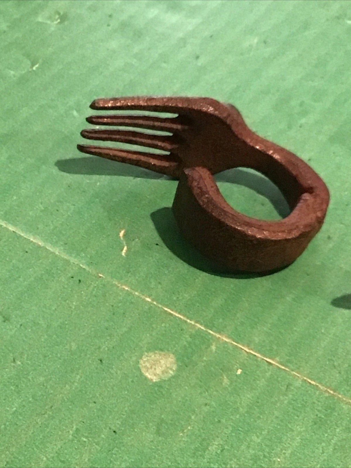 Lot of 5 Vintage Cast Iron Kitchen Fork Spoon Drawer Door Pulls Heavy Unique