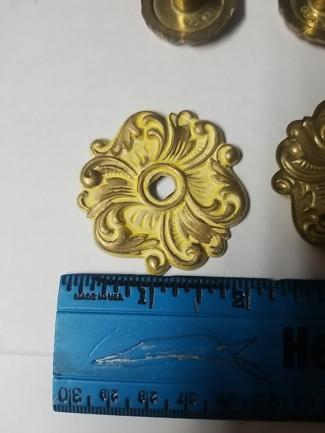 Lot Of Vintage Keeler Brass Co Drawer Pulls Knobs Brass Backers