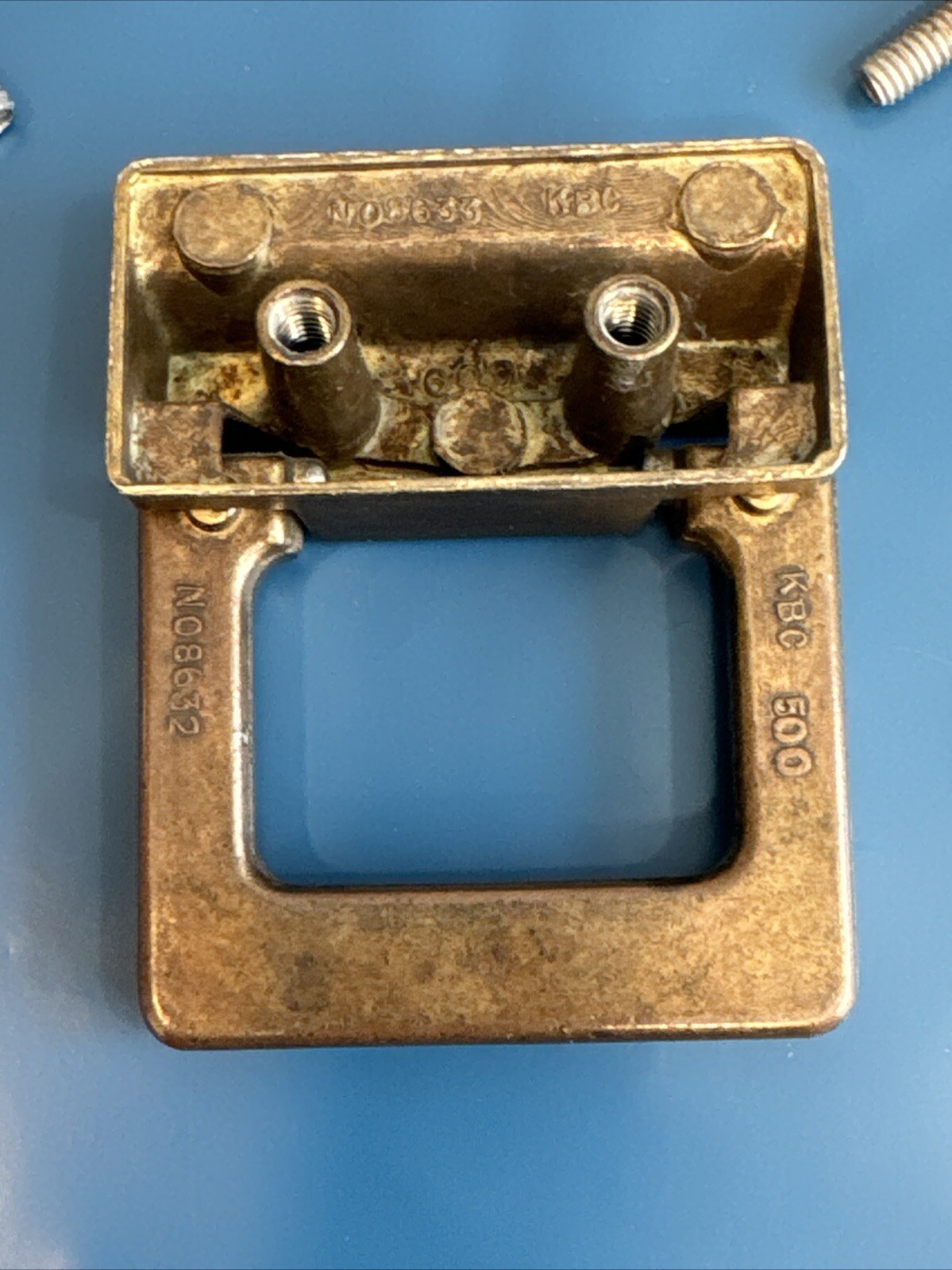 Drexel Woodbriar Drawer Pull Square Brass Vintage Bail Dresser Hardware