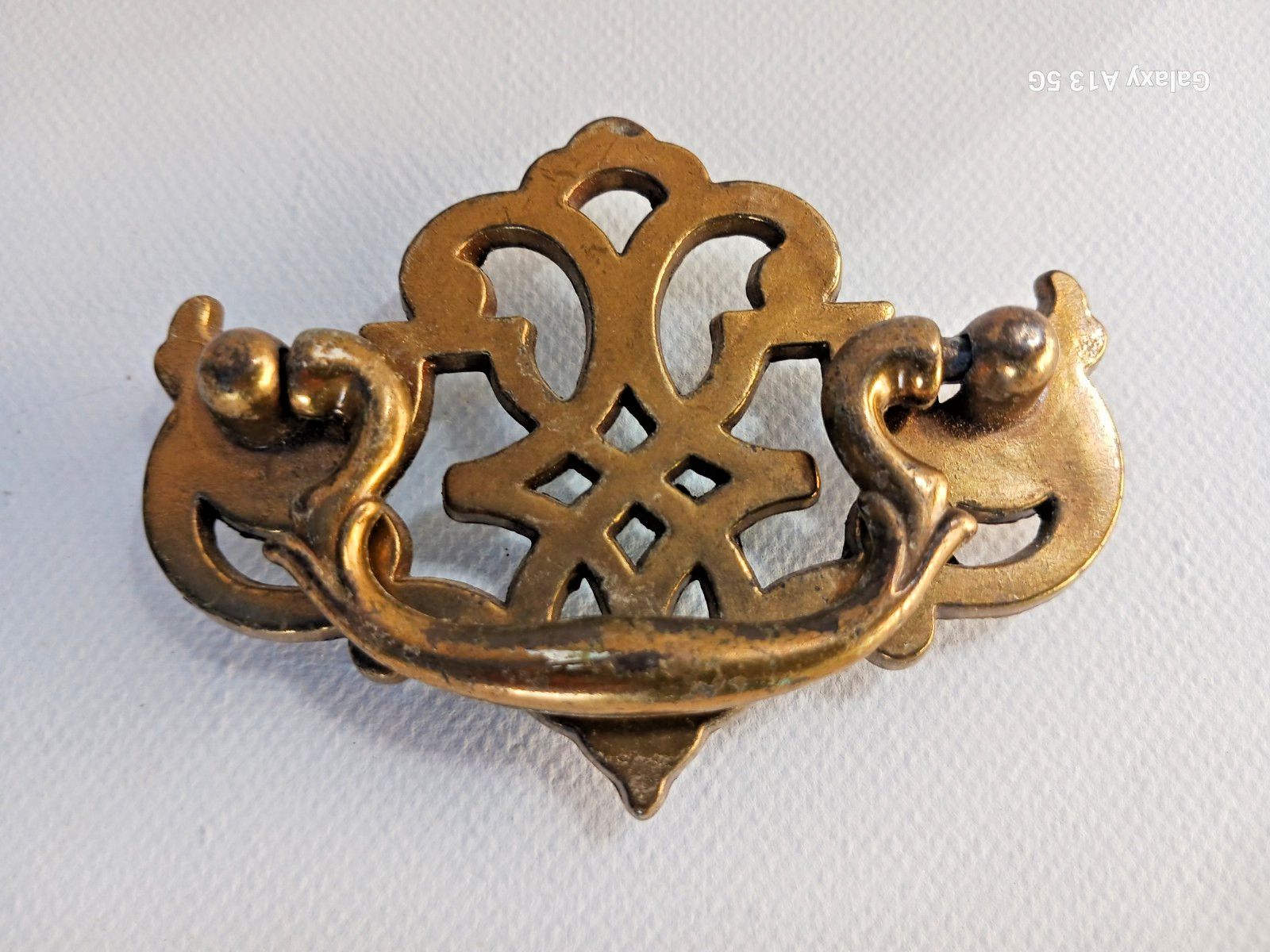 Vintage KBC Keeler Brass Batwing Chippendale Drawer Handle Pull Set of 4