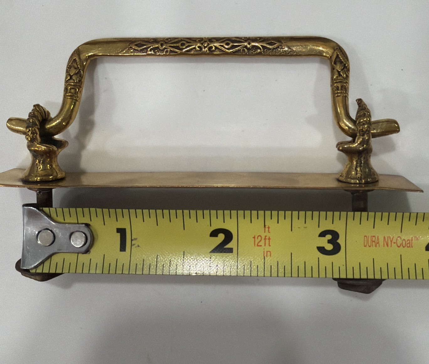 Set of 8 VTG EASTLAKE STYLE Brass Dresser Pulls Rectangular Art Deco Victorian