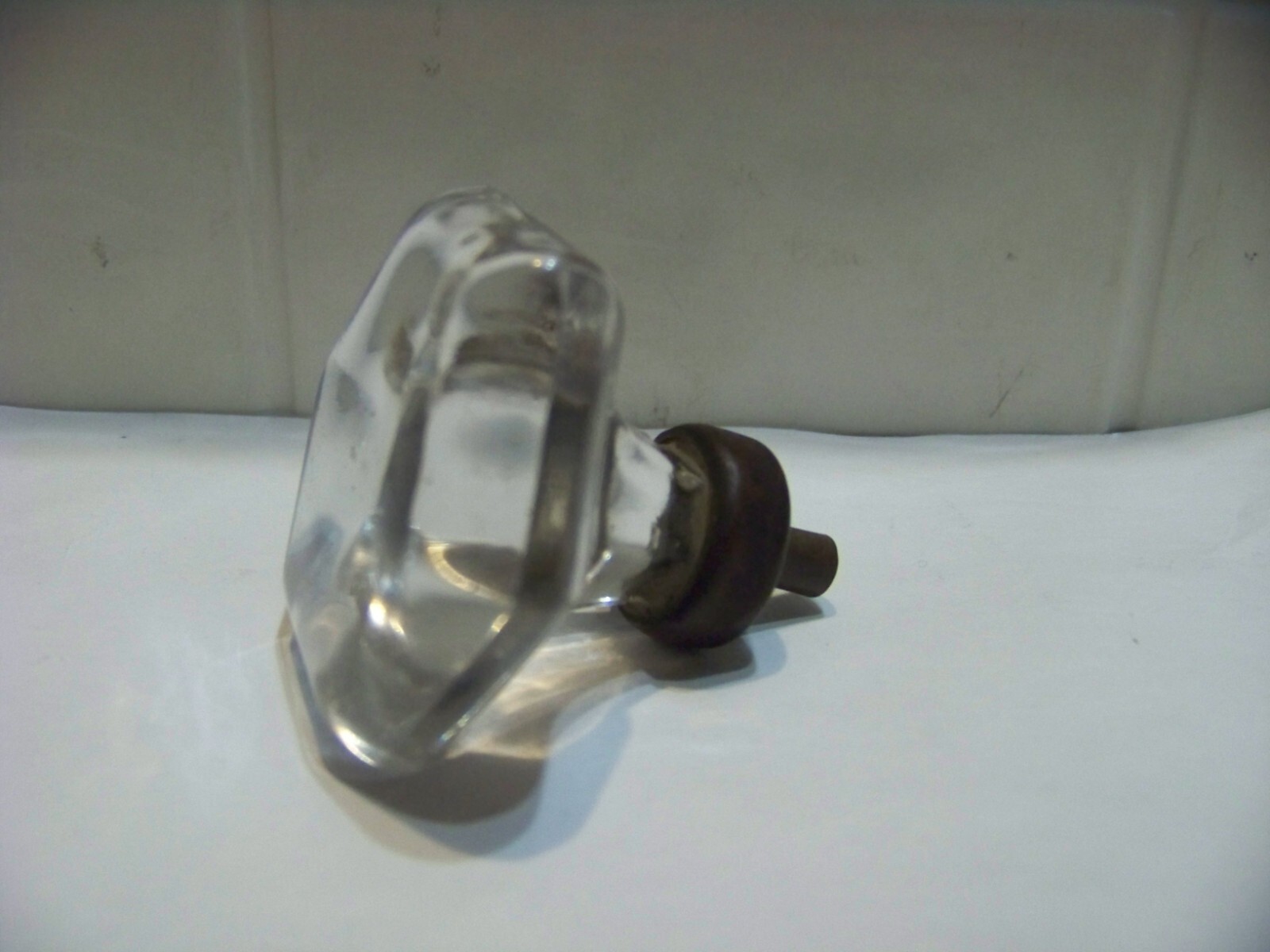 Vintage Glass Knob Nob Dresser Armoire Hardware Furniture