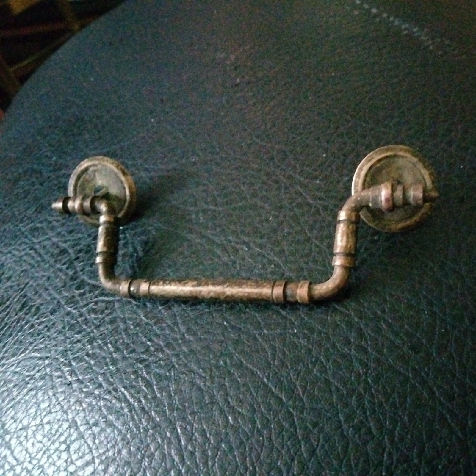 Antique Metal Bail Drop Drawer Pull Handle 3″ C2C SALVAGED