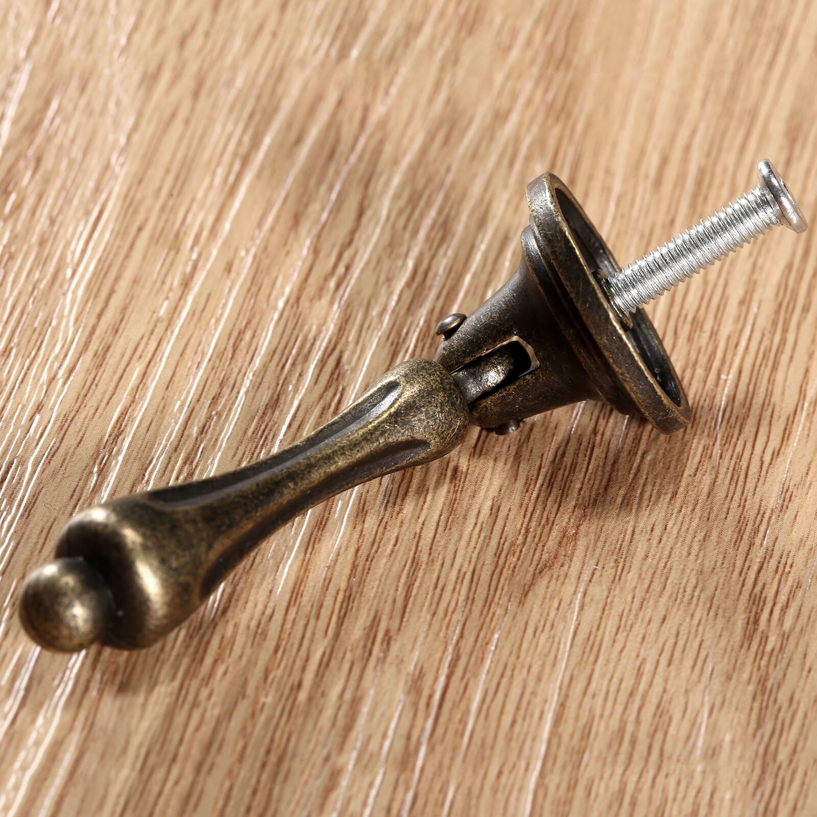 Antique Brass Drawer Pulls Handles Teardrop Vintage Cabinet Knobs
