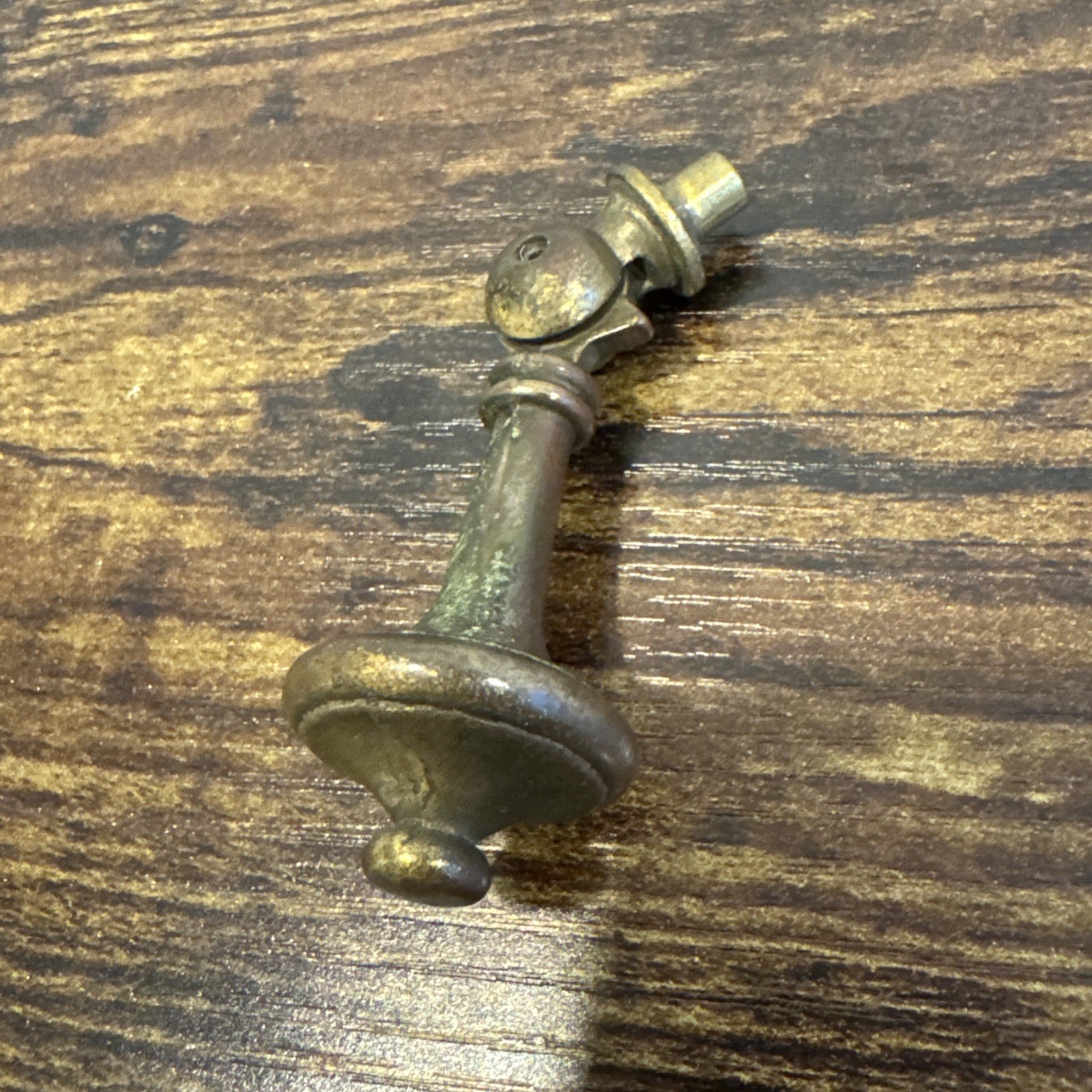 Drexel Esperanto Drawer Pull Teardrop Brass Dresser Handle Backplate Vintage MCM