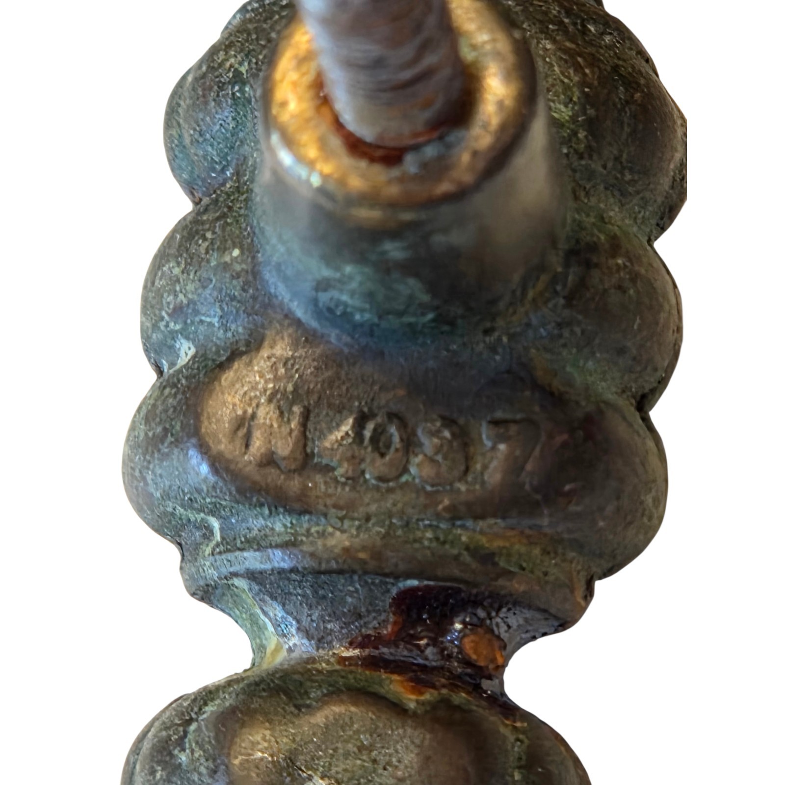Vintage Keeler Brass Co KBC N4037 Set 4 Brass Drawer Pulls Colonial Revival