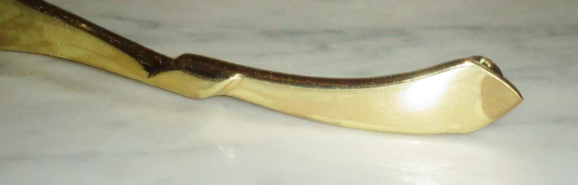 12 “Tessell” Gold Bowtie Cabinet Door Drawer Pull Handles – Vintage 4 1/2 inch