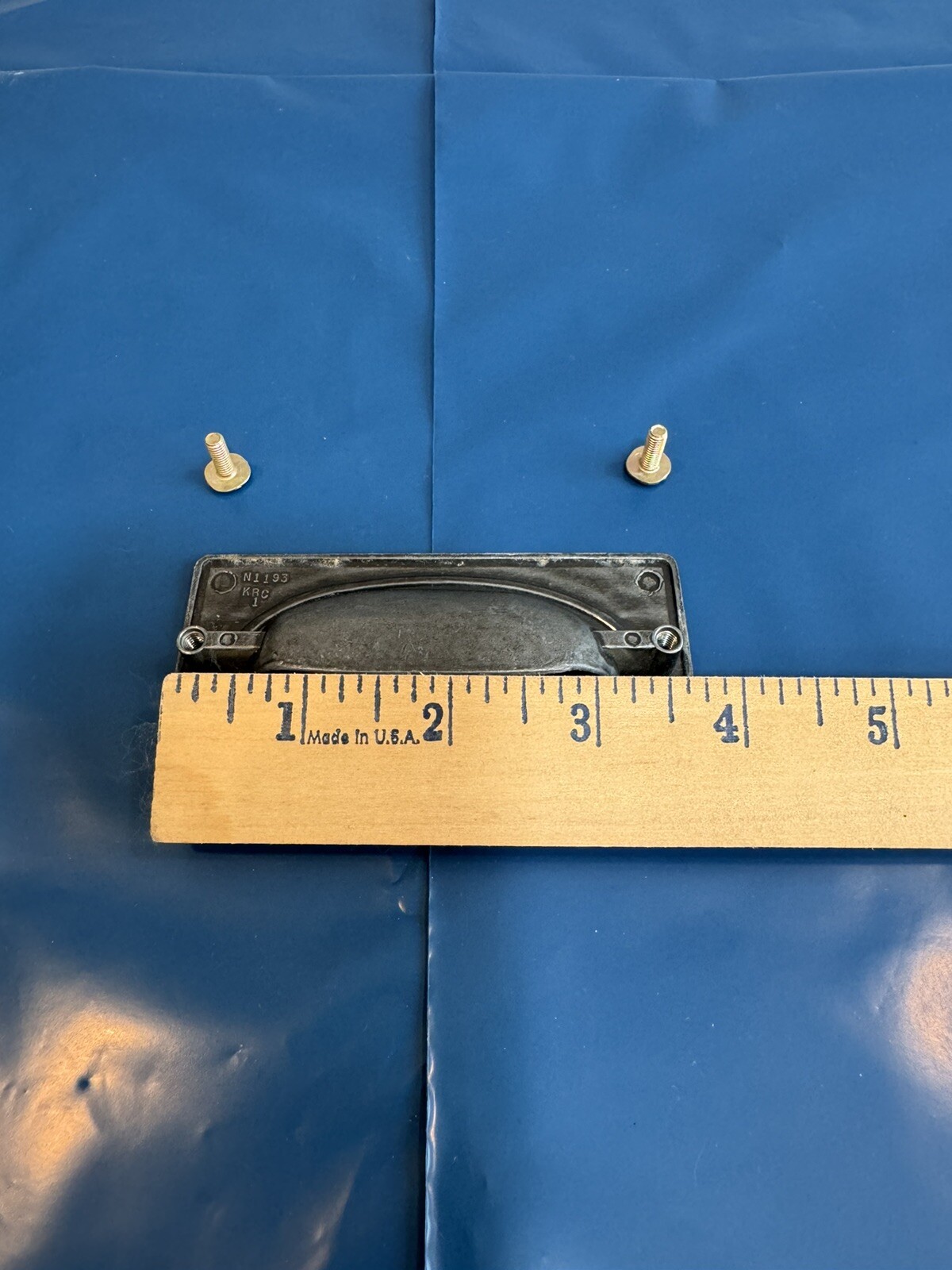 Drexel New Generation Drawer Pull Black Campaign Vintage Mid Century Hardware