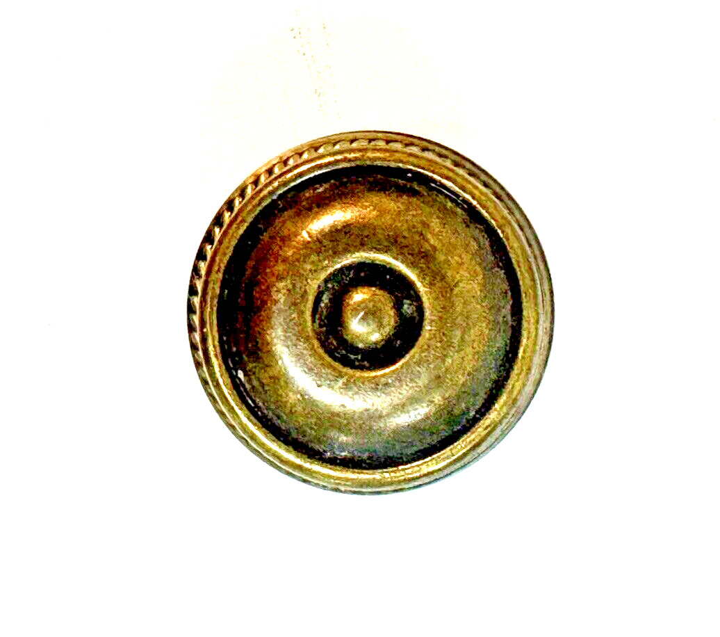 3 Vintage Ornate Round Knobs Pulls Furniture Hardware Architectural Salvage