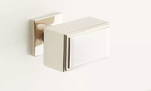 Dallin Rectangle Cabinet Knob – Polished Nickel