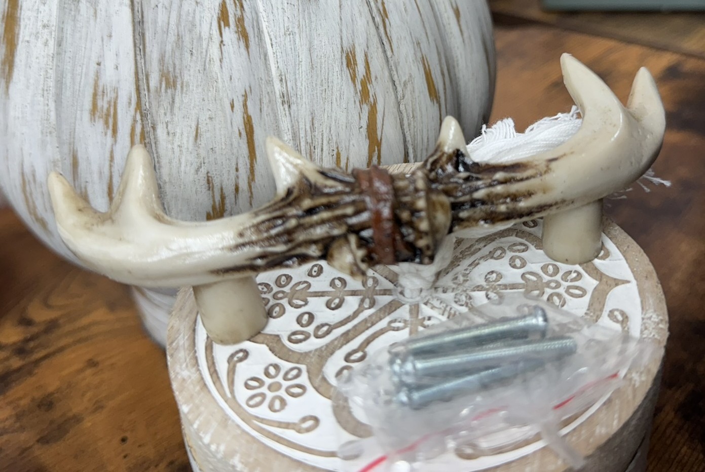 Set of 2 Western Rustic Deer Antlers Door Pull Furniture Hardware Bar Handles