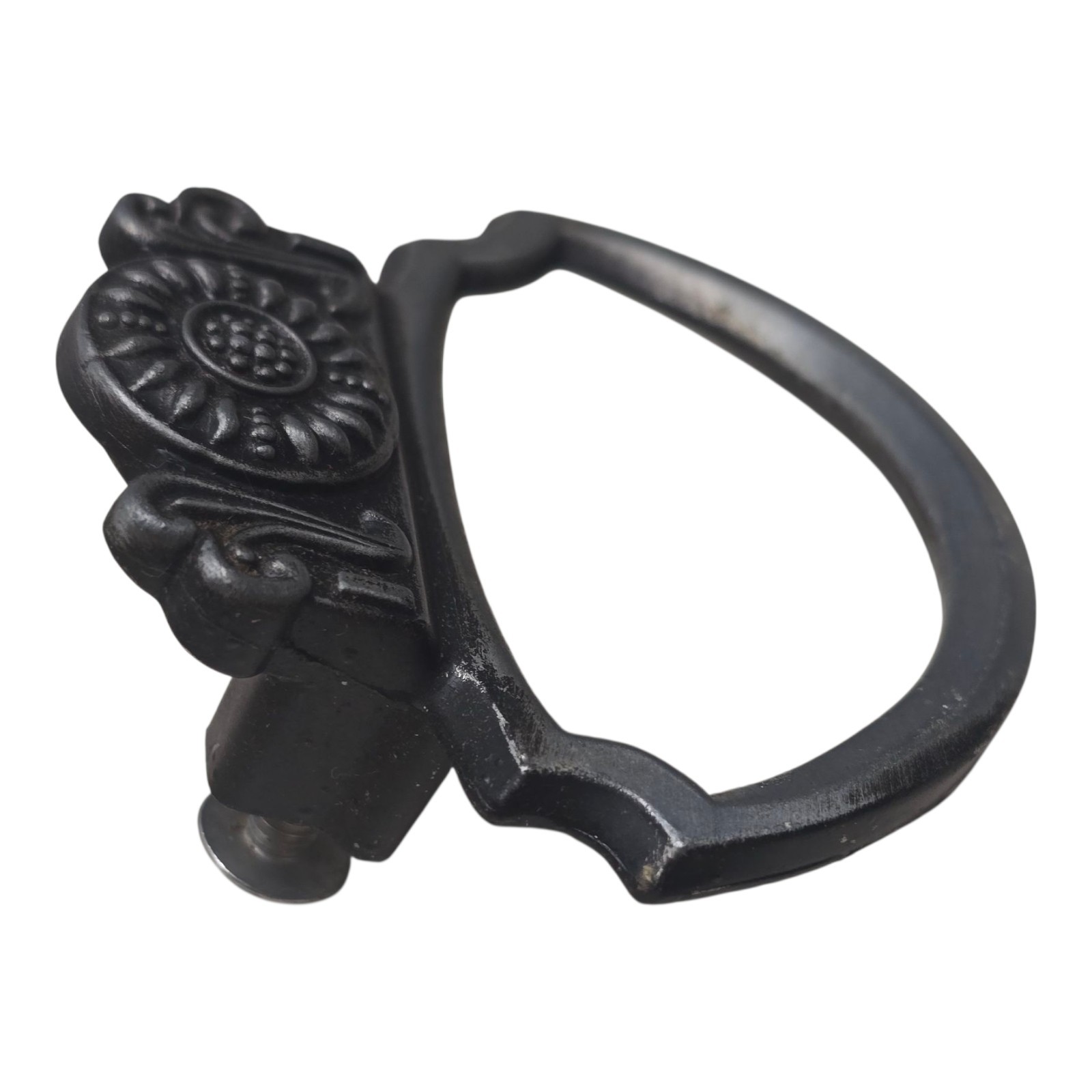 Ajax USA 957 Satin Antique Pewter Cab Door Drawer Pull Handle 1″ Centers Vtg MCM