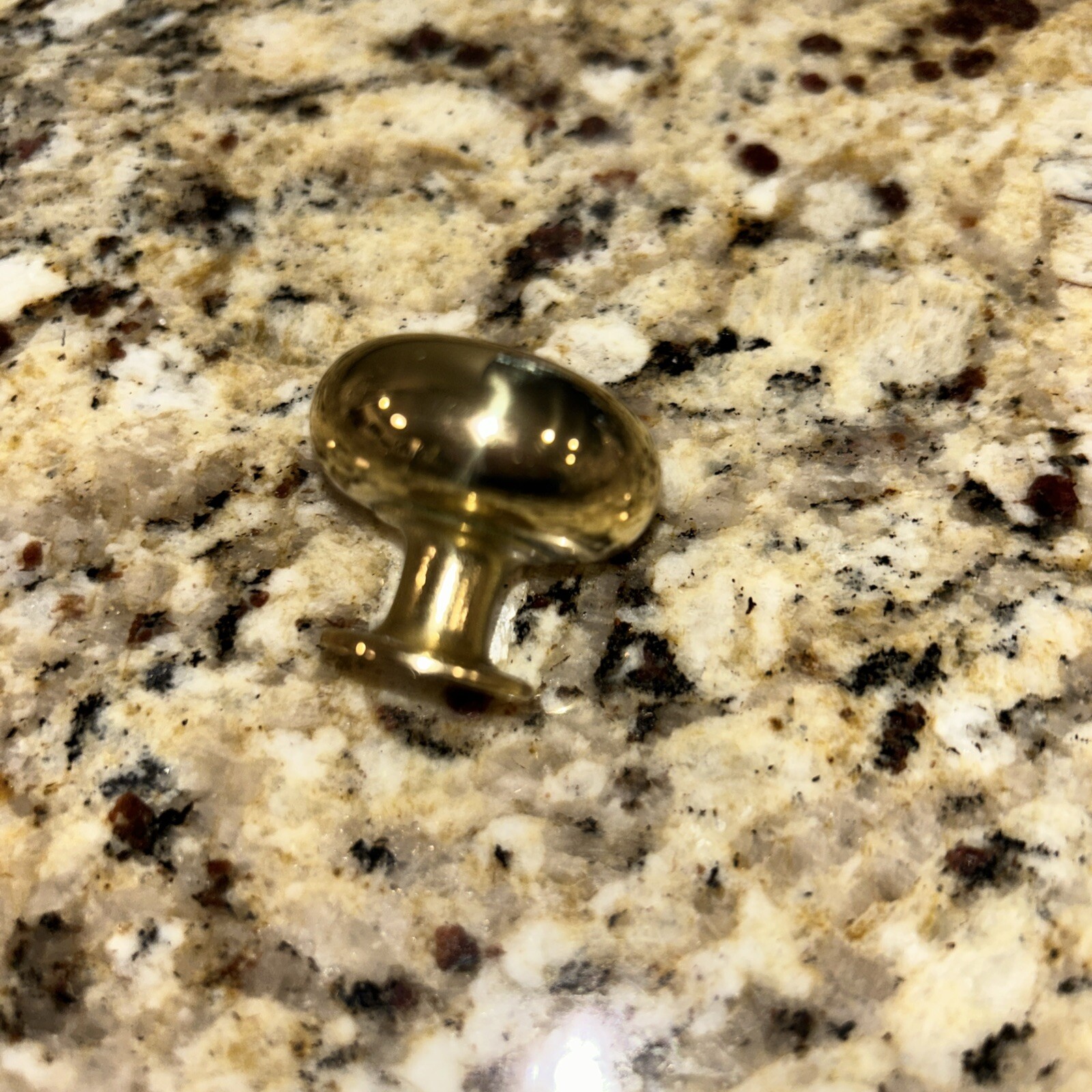 Lot of 6 – Round Drawer Pulls Knobs Solid Brass Handle Heavy duty Pull 1 1/4″