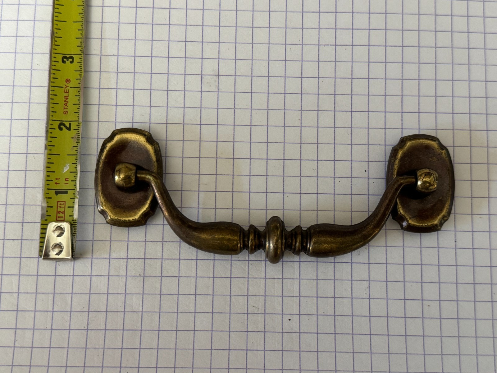 Original Ethan Allen Classic Manor 4″cc Drawer Pull Handle KBC N2279
