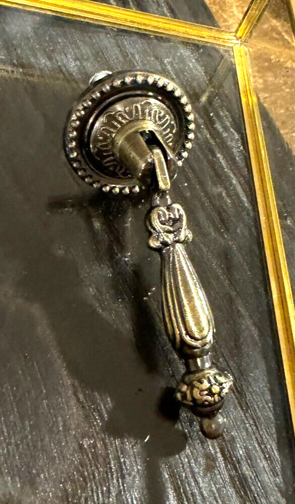 antique Brass Teardrop Pull Tear Drop Drawer Bronze Furniture Knob handle door