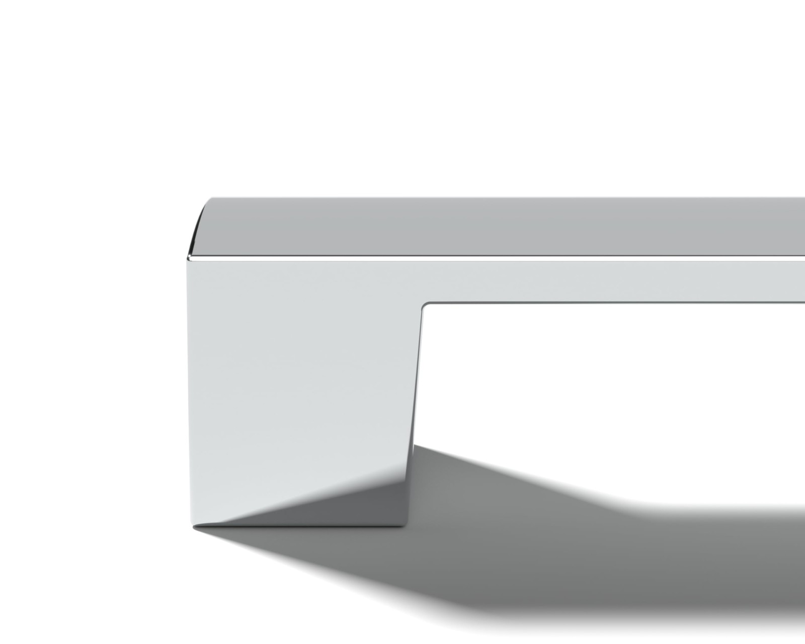 Monti Hardware 10 Pack Polished Chrome 7.5 Inch Hole Center Solid Metal Cabinet