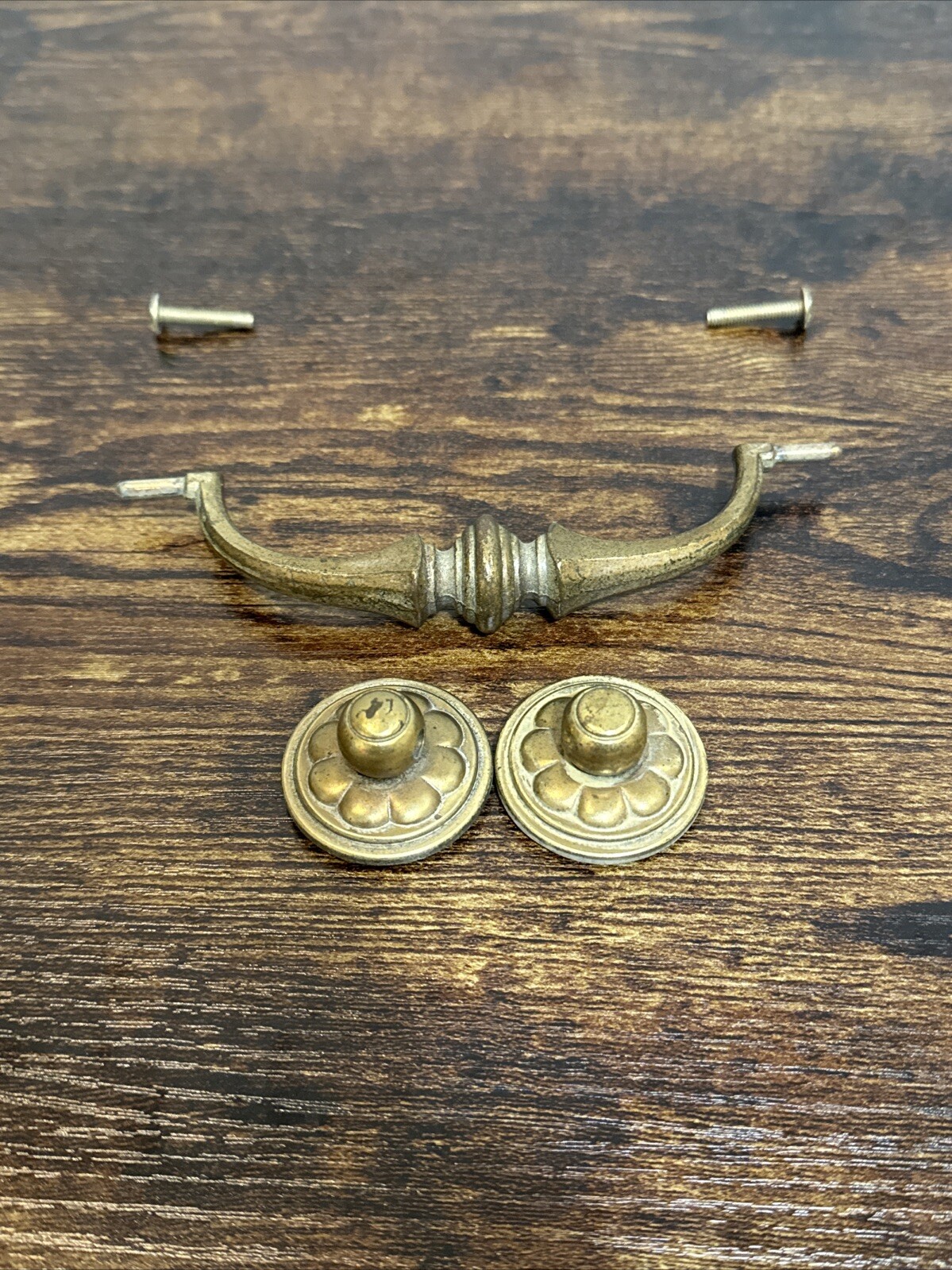 Drexel Esperanto Drawer Pull Tall Dresser Brass Vintage Drop Bail MCM Handle