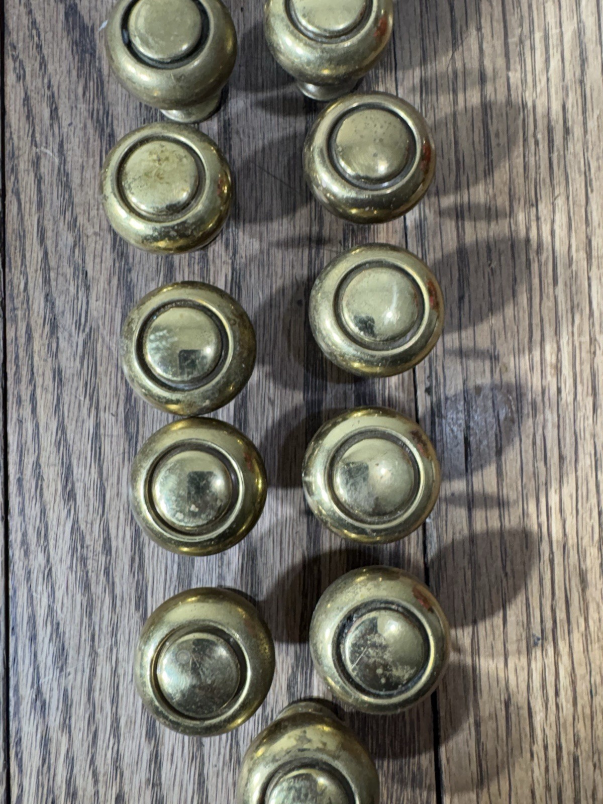 Vintage Antique Lot Brass Drawer Pulls Heavy Knobs Handles Furniture Hardware