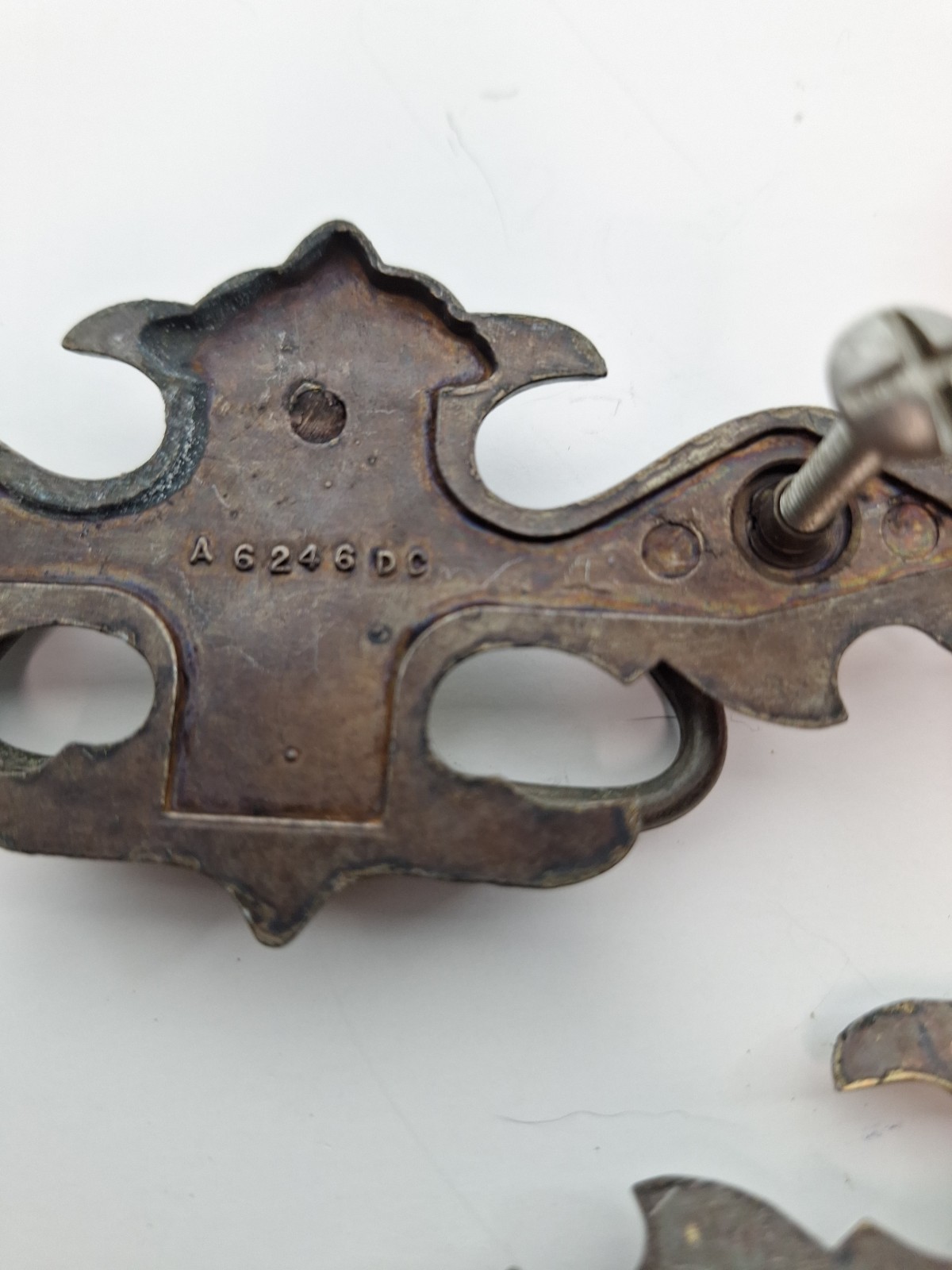 3 Vintage Keeler Brass Co Reclaimed Chippendale Batwing Drawer Pulls KBC A62961