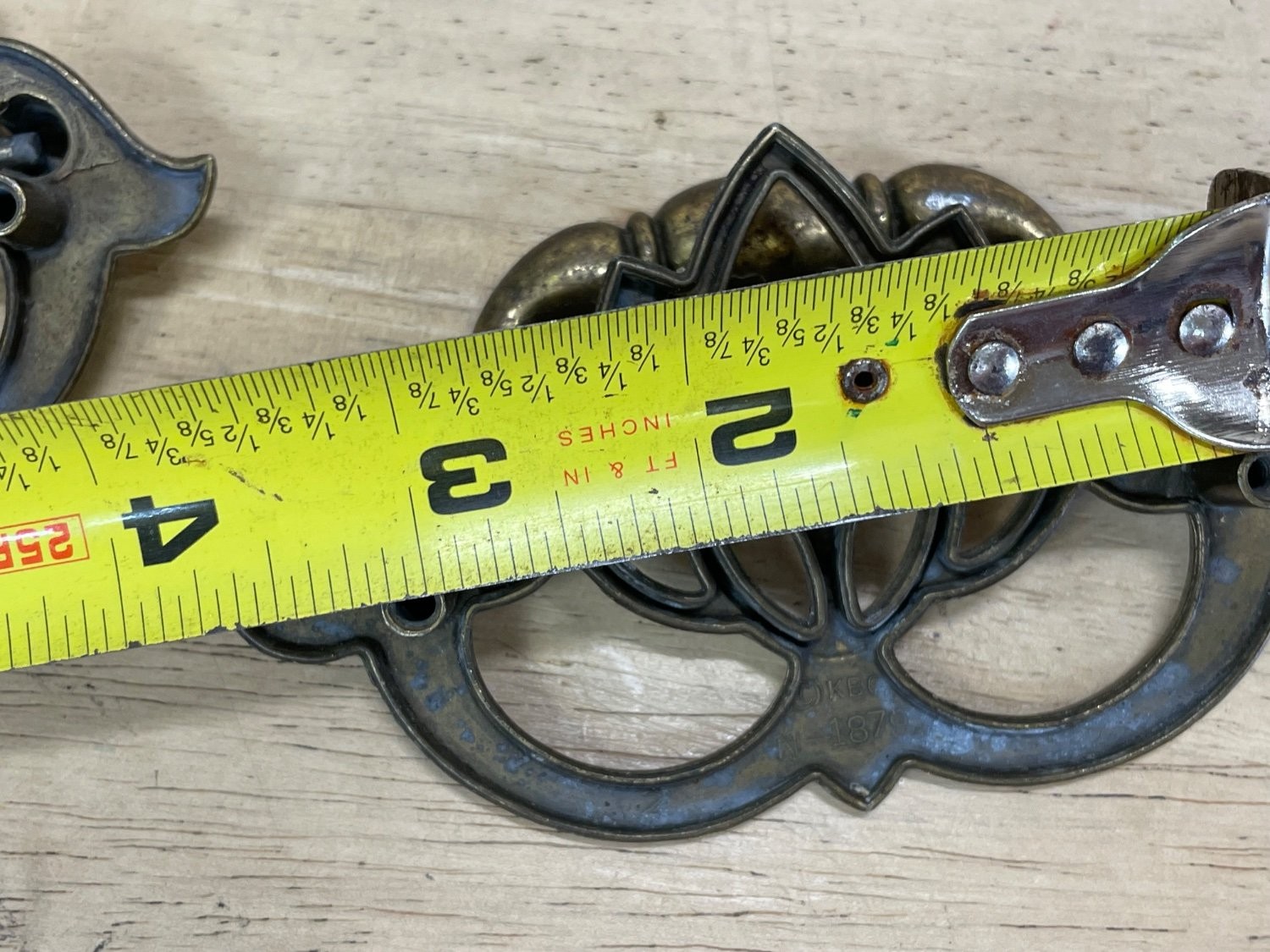 Keeler Brass Company N-1879 Drawer Pull 3 in Center Gold (3x)