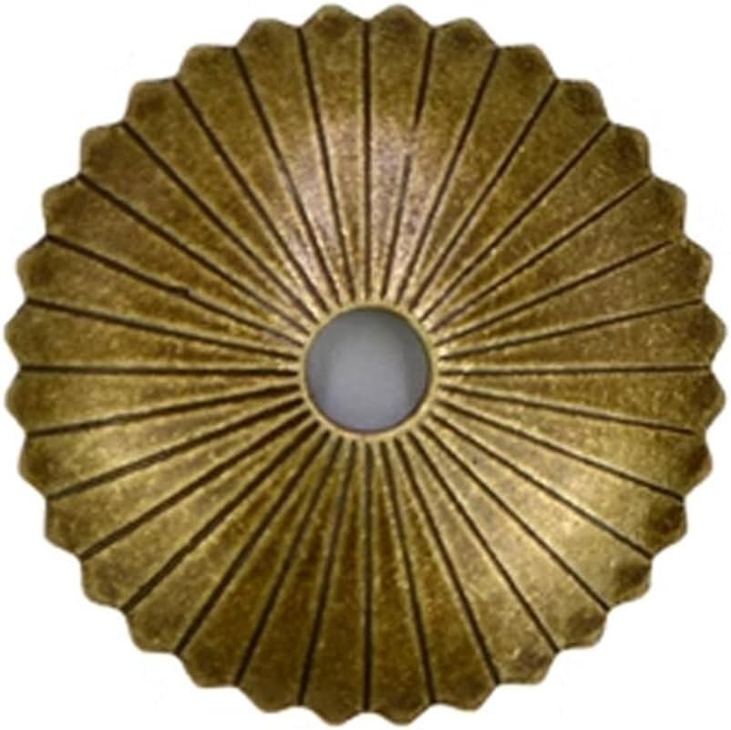 Cabinet Knob Back Plate Radial Furniture Pull Back Plate Hardware Bronzed-Brass