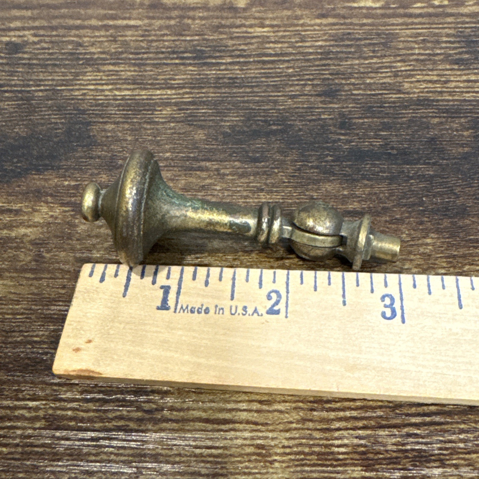 Drexel Esperanto Drawer Pull Teardrop Brass Dresser Handle Backplate Vintage MCM