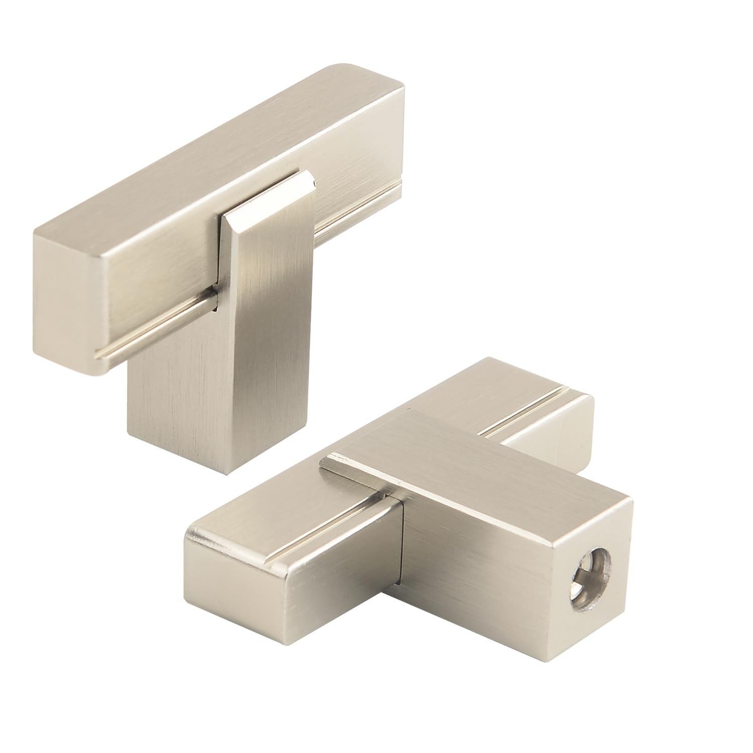 8 Pack Modern Kitchen Cabinet Pulls and Knobs Brushed Nickel Drawer Handles f…