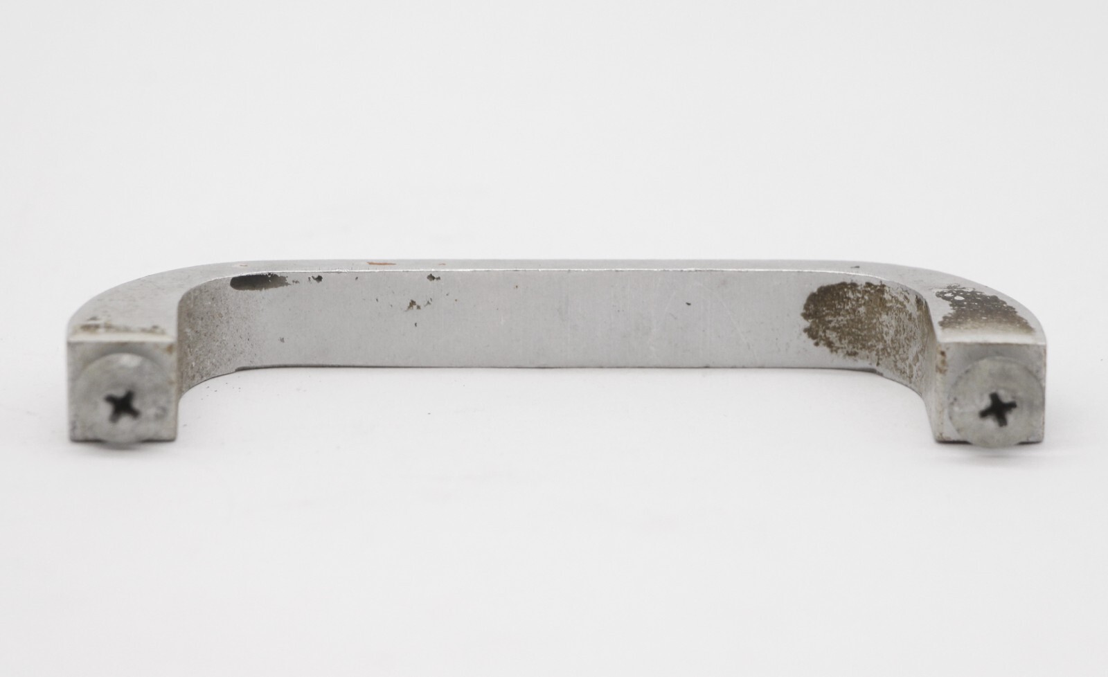 Vintage 4.5 in. Modern Brushed Aluminum Bridge Drawer Pull