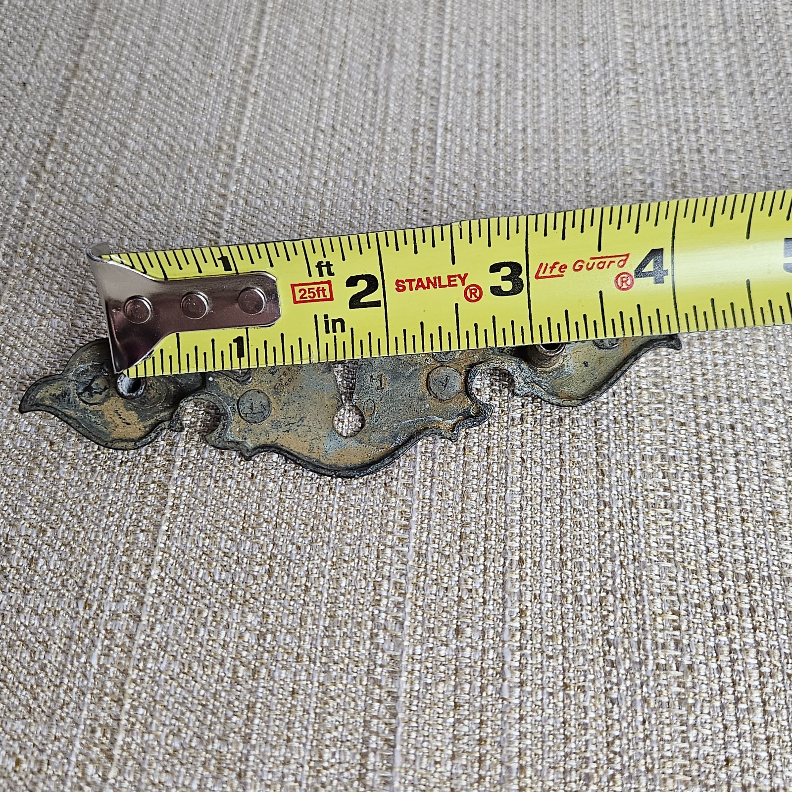 Keeler Brass Drawer Pulls Set 4 Keyhole Bail Handles Vintage Ornate 5″